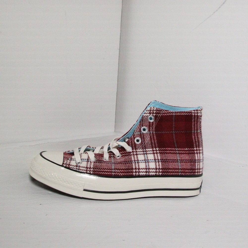 Converse Chuck 70 Red Elevated Plaid High Tops - Picture 5 of 7